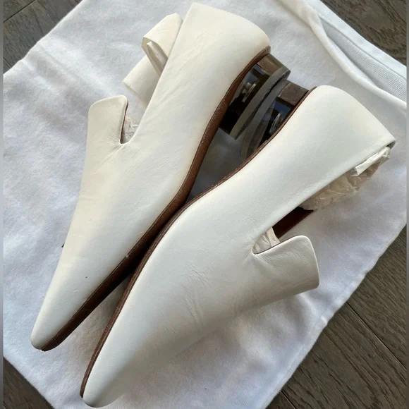 NIB Neous white flat transparent heel size 37 - Picture 4 of 8